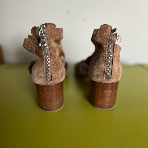 Rag & Bone suede chunk heel sandals 6.5 - Picture 4 of 6